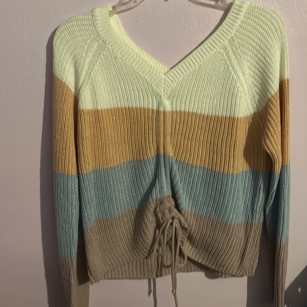 loose fit crochet shirt